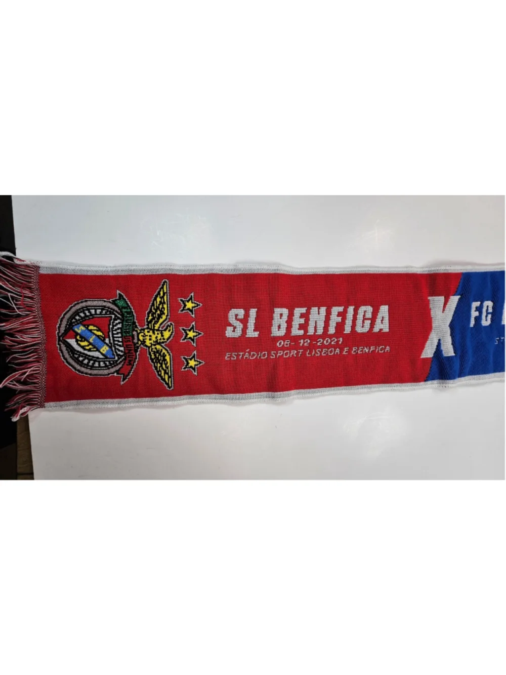 SL Benfica FC Dynamo Kyiv Soccer Scarf 2021 UEFA Champions League Match Portugal